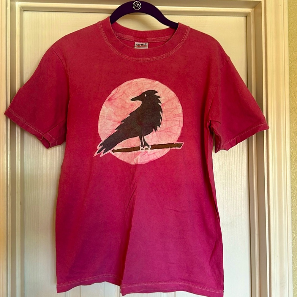 Vintage Alaska Raven Batik T-Shirt